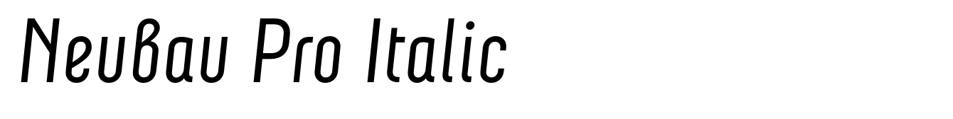 Neubau Pro Italic